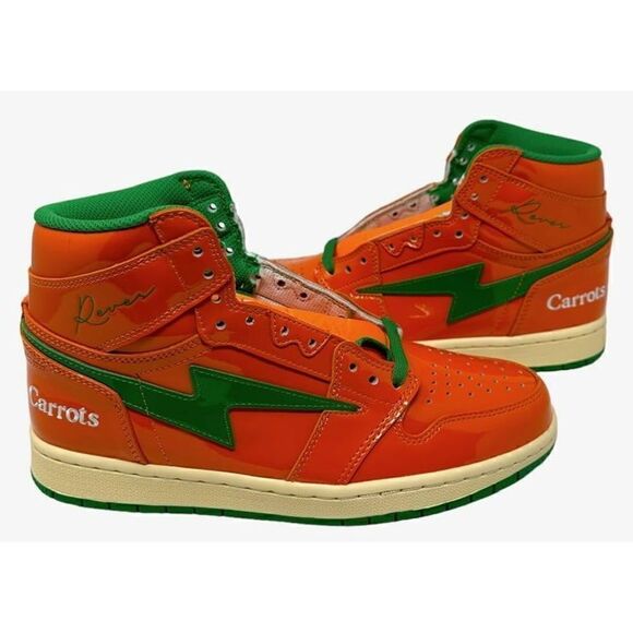 New Carrots By Anwar Carrots Men's X Reves Sport Paris X Kool Kiy '85 Hi Top Sho - Picture 1 of 11